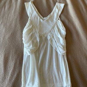 Ossira White V-neck Tank Top